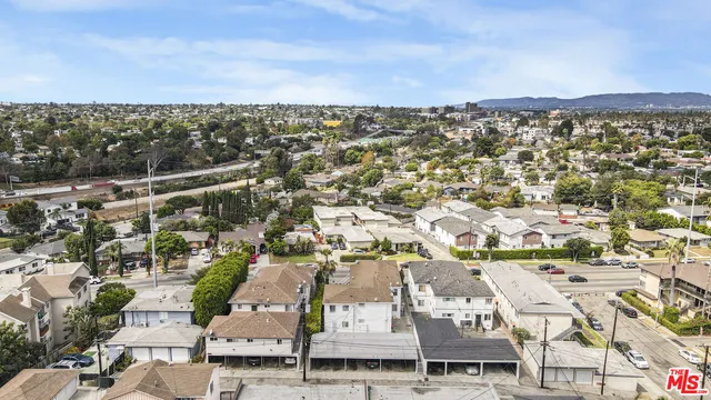 an aerial view of a city