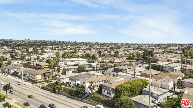 an aerial view of a city