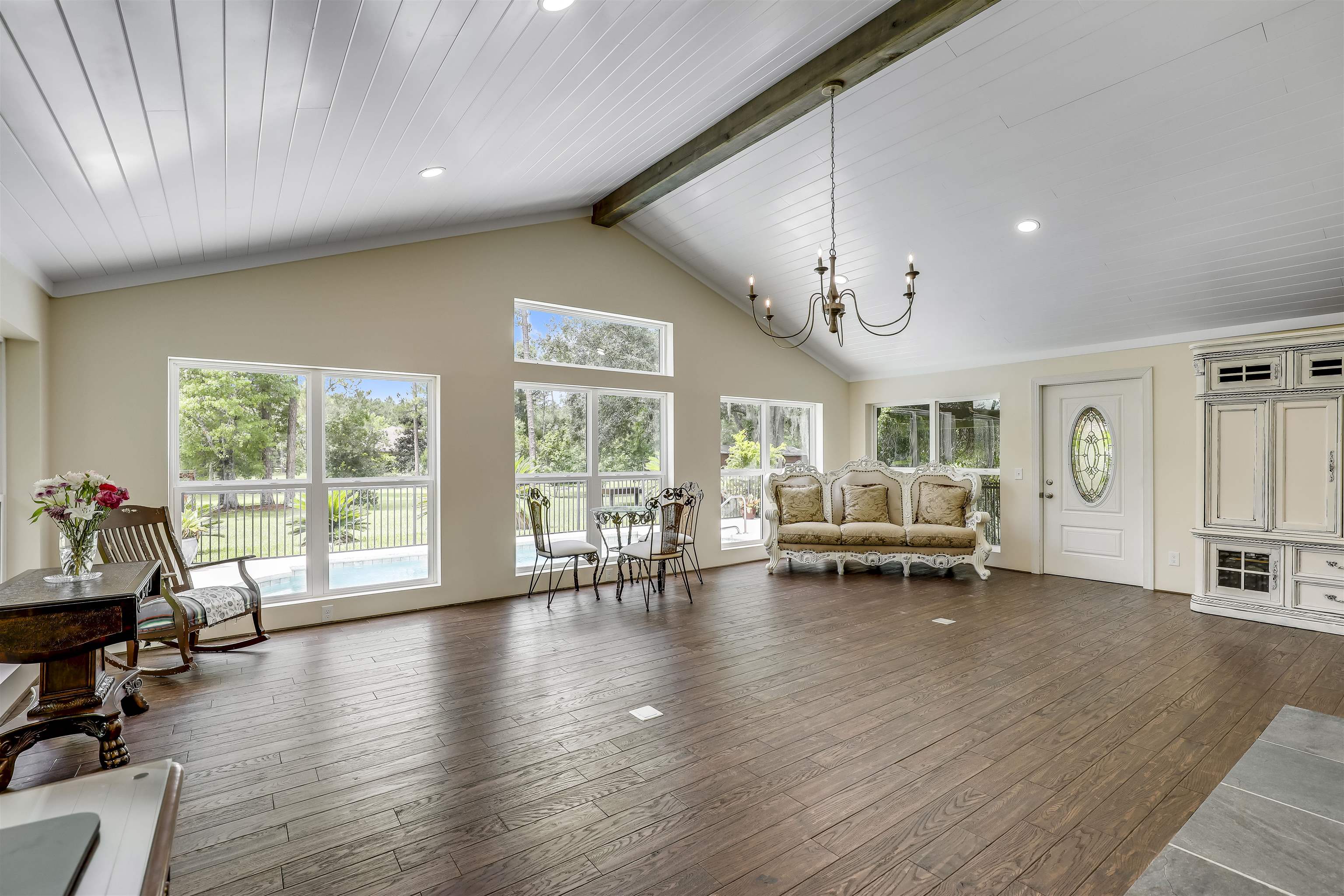 4485 Highway 16 St. Augustine, FL 32092 - Photo 26 of 59 a view of work space with wooden floor and a window