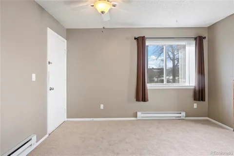 an empty room with window