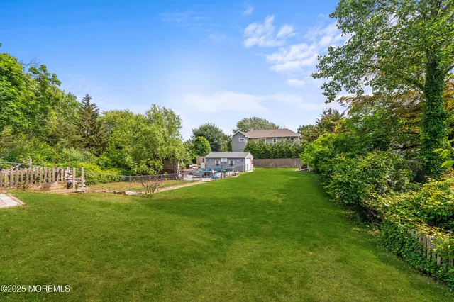 a view of a golf course with a garden