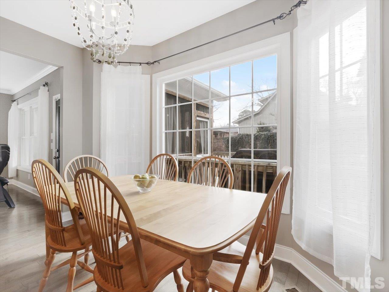 911 Wade Avenue Raleigh, NC 27605 - Photo 19 of 60 a view of a dining room with furniture window and outside view
