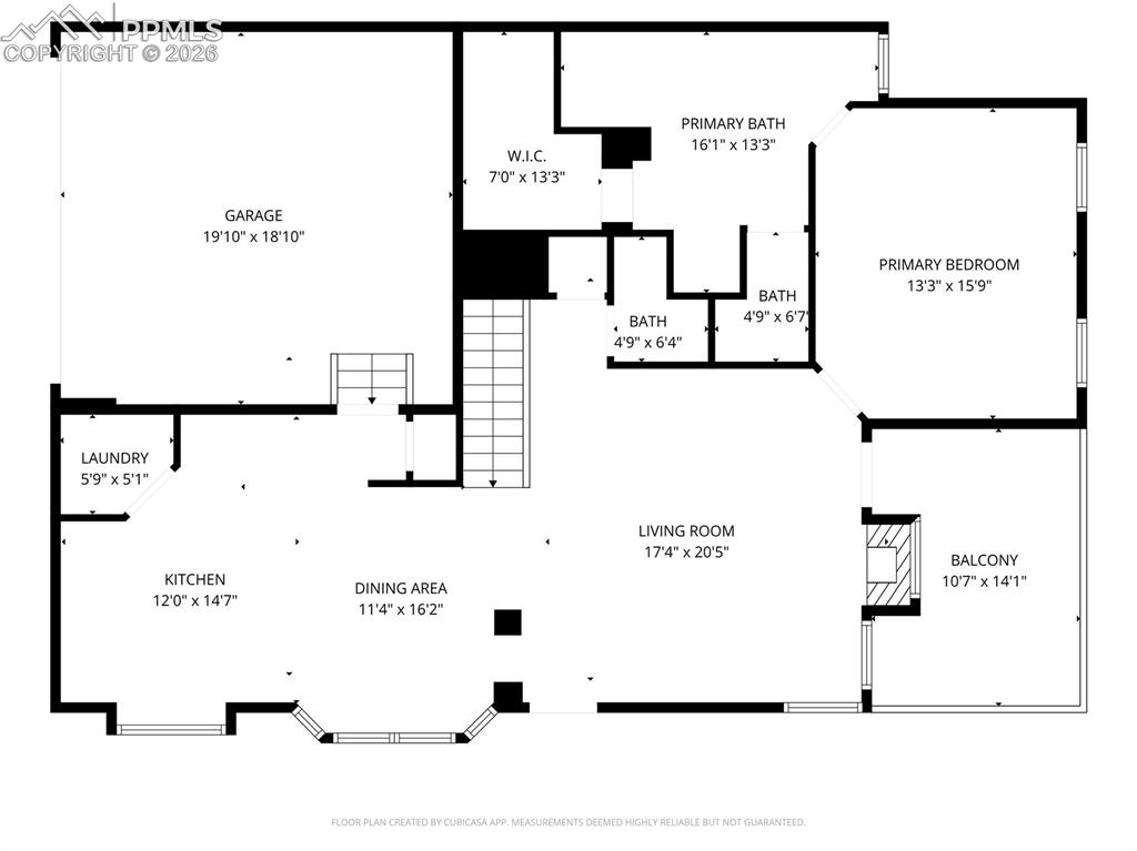 4601 Rowell Point Colorado Springs, CO 80923 - Photo 47 of 48 Main Level Floor Plan