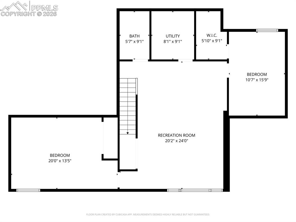 4601 Rowell Point Colorado Springs, CO 80923 - Photo 48 of 48 Basement Level Floor Plan
