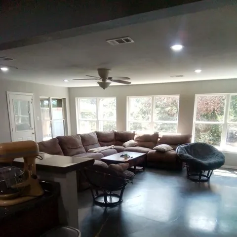 a view of a backyard with a sink