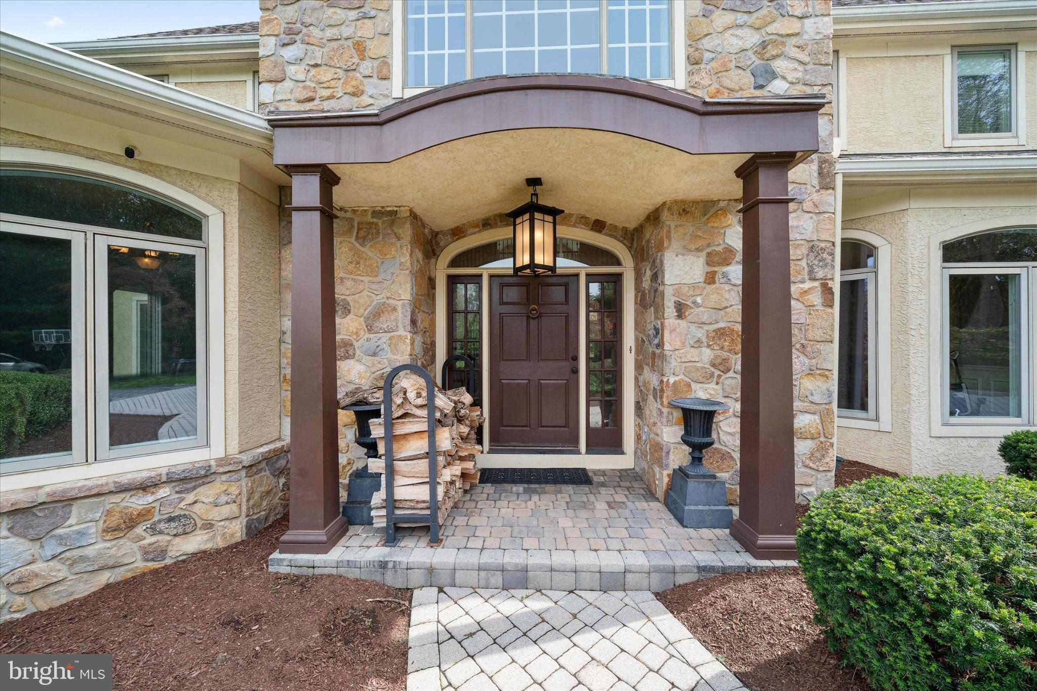 1540 Fairville Road Chadds Ford, PA 19317 - Photo 4 of 86 Inviting stone entryway with tasteful details.