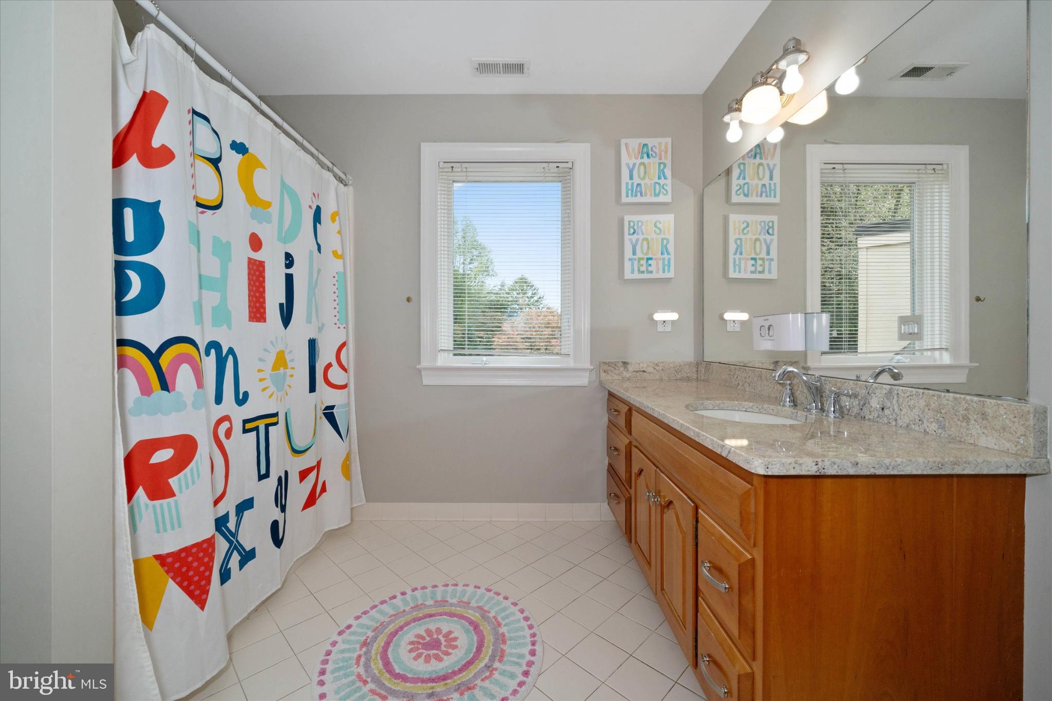 1540 Fairville Road Chadds Ford, PA 19317 - Photo 43 of 86 Bright and playful bathroom with vibrant decor.
