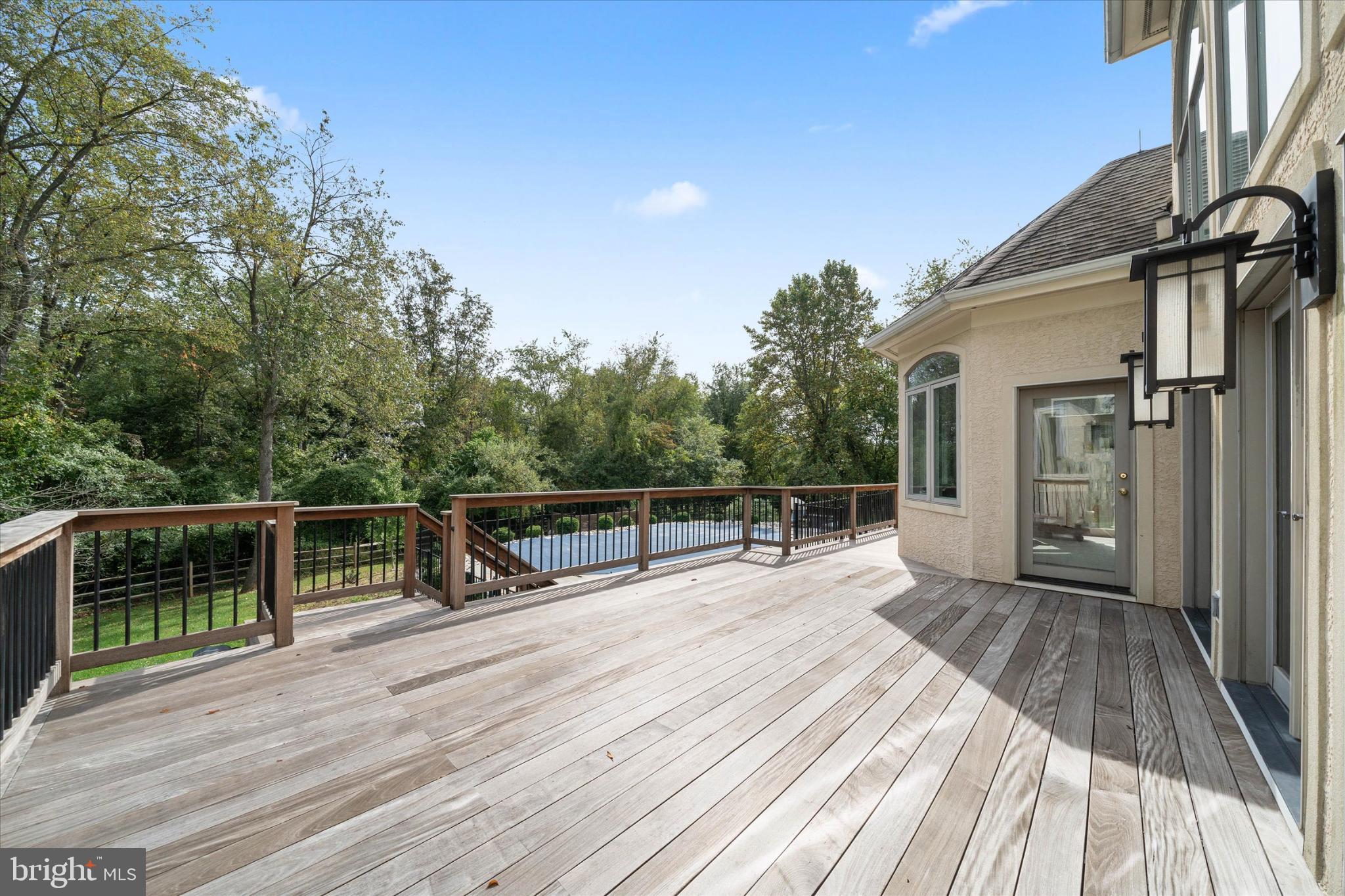 1540 Fairville Road Chadds Ford, PA 19317 - Photo 70 of 86 Another view of deck with serene wooded views.