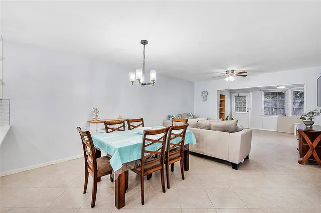 a view of a livingroom and dining room