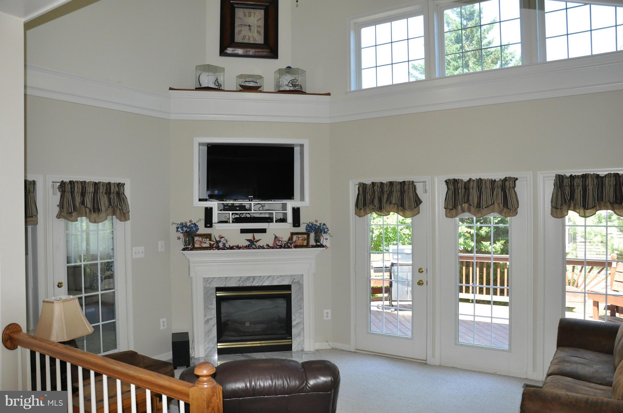 2585 Bear Den Road Frederick, MD 21701 - Photo 11 of 30 a living room with furniture a flat screen tv and a fireplace