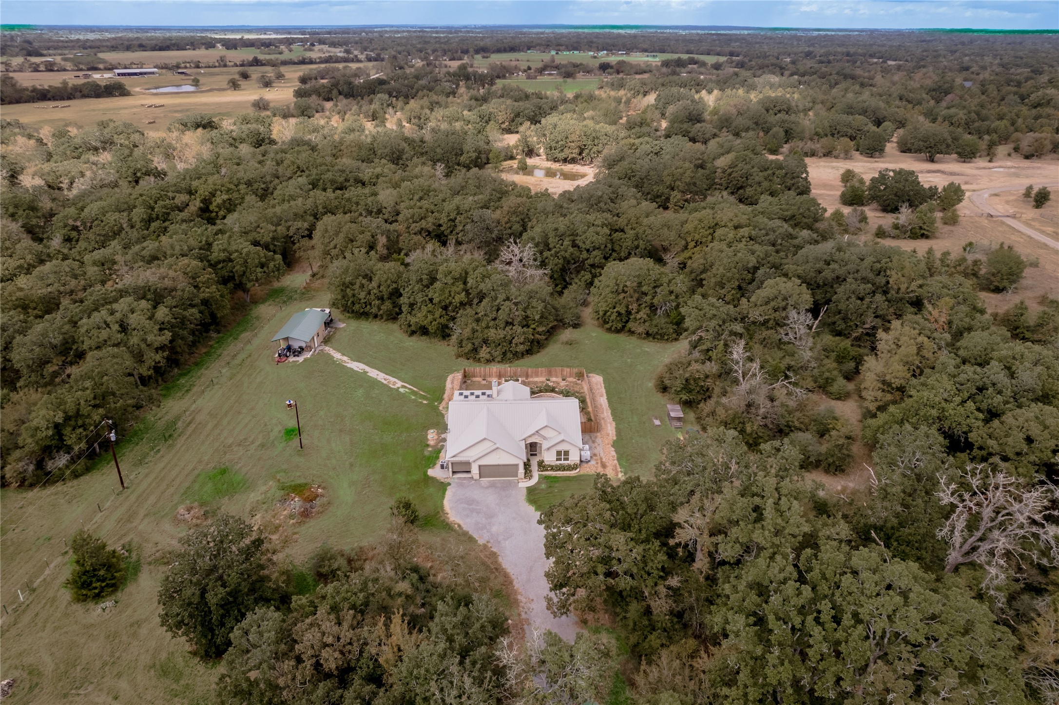 2803 Fm 2158 Midway, TX 75852 - Photo 2 of 49 an aerial view of a house with a yard