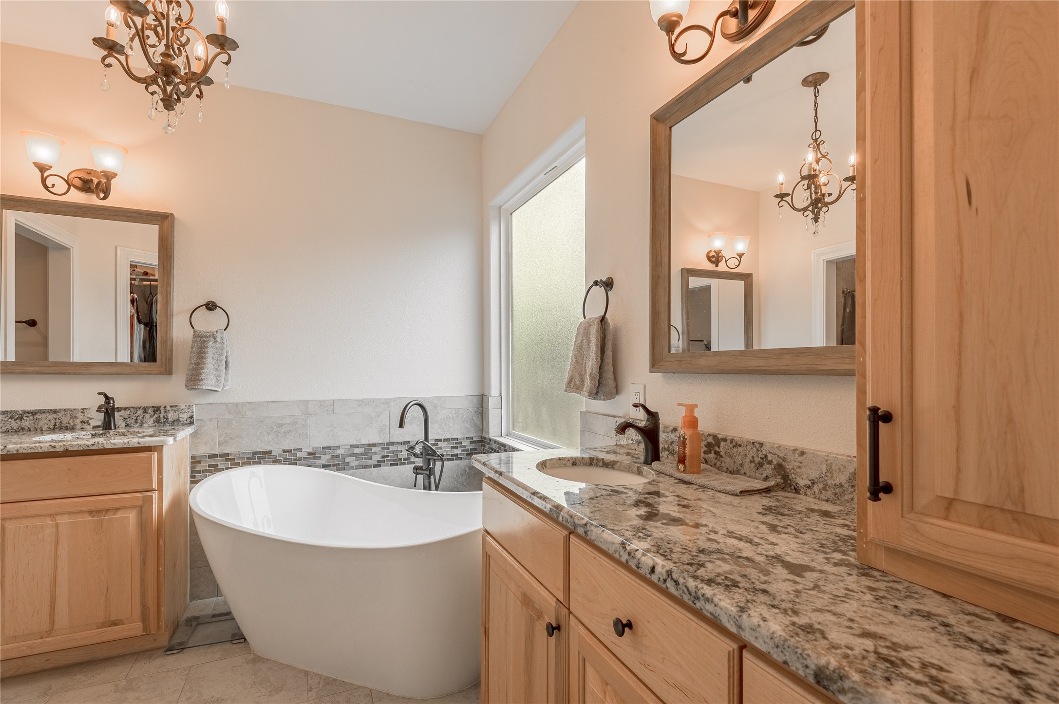 2803 Fm 2158 Midway, TX 75852 - Photo 21 of 49 a bathroom with a double vanity sink and a mirror