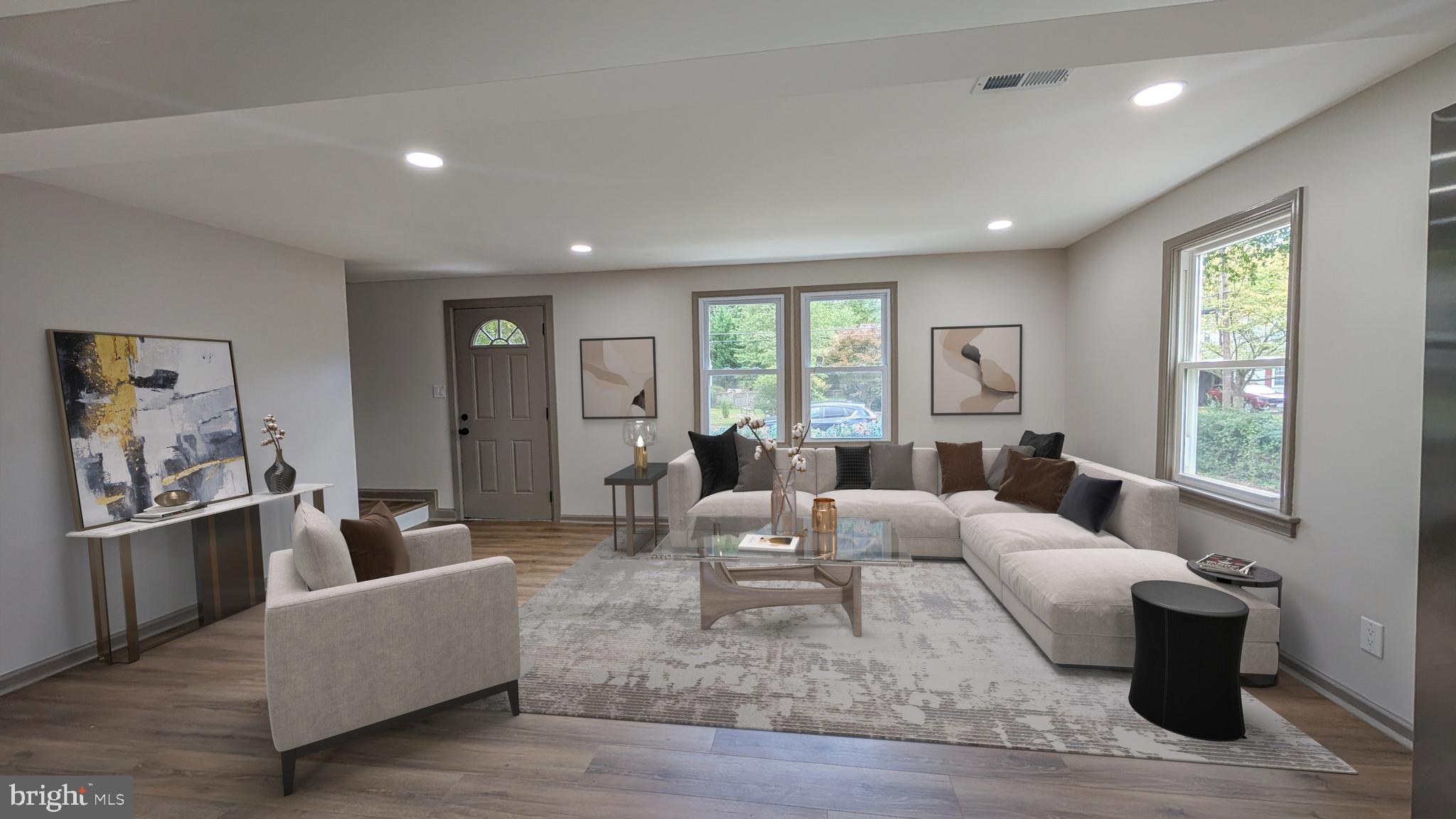 2834 Bolling Road Falls Church, VA 22042 - Photo 6 of 22 Virtual Staged living room