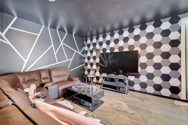 a house view with a outdoor space