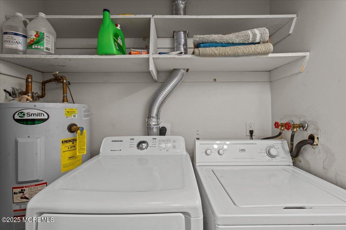 30 Dune Terrace Seaside Heights, NJ 08751 - Photo 23 of 42 a utility room with dryer and washer