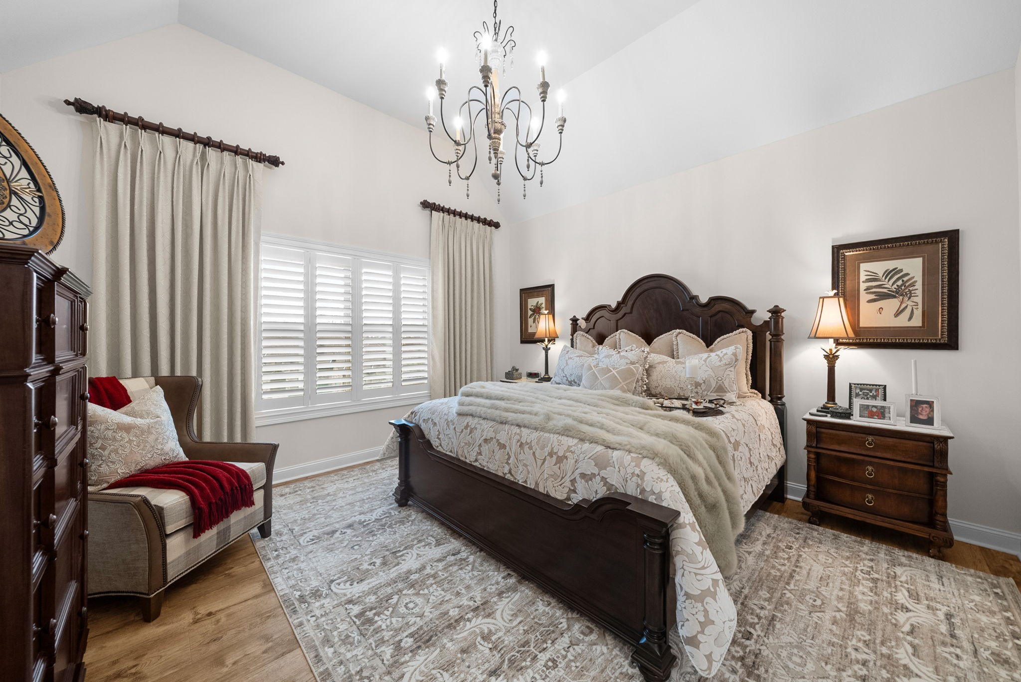 1457 Collins View Way Clarksville, TN 37043 - Photo 26 of 48 a bedroom with a bed and wooden floor