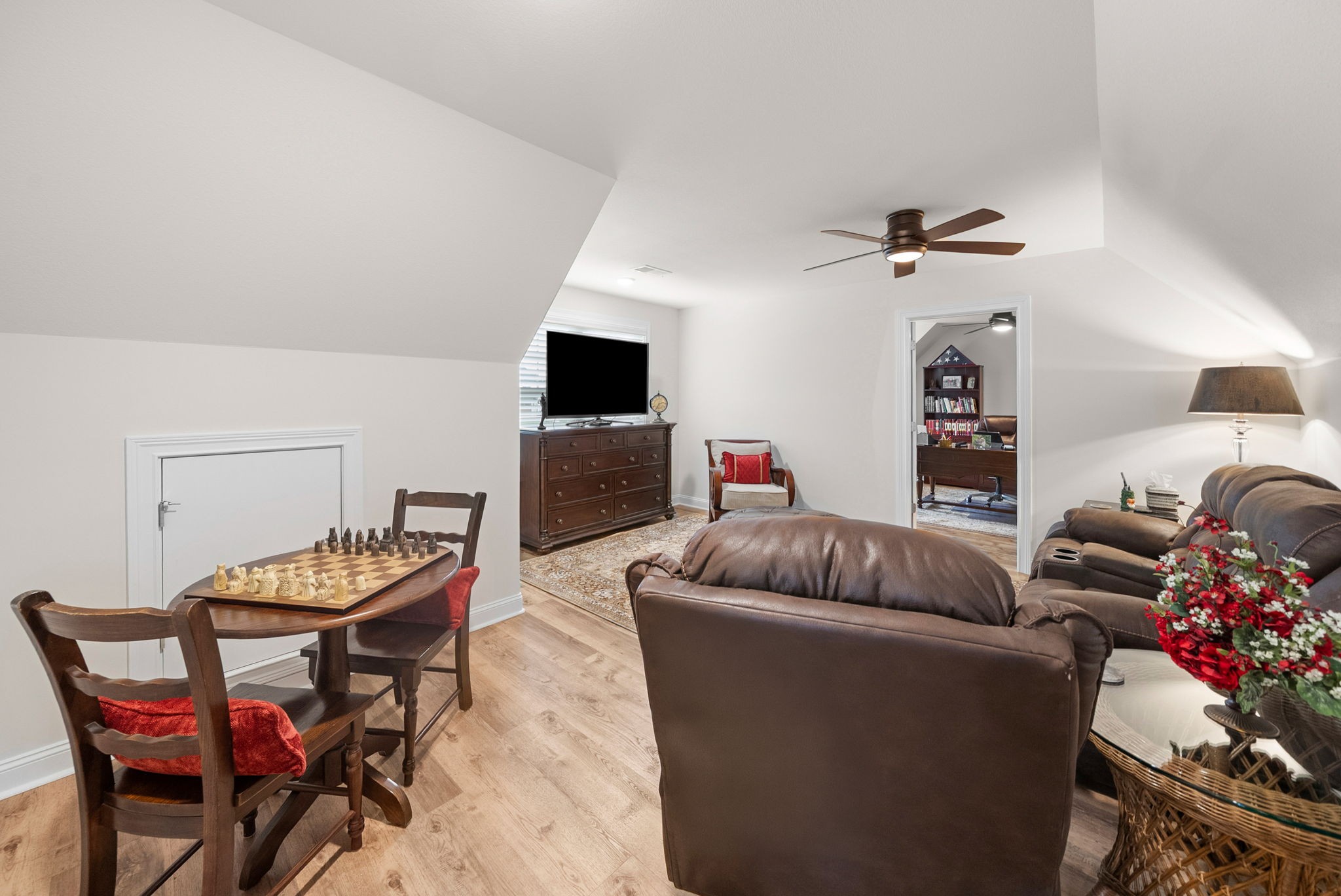 1457 Collins View Way Clarksville, TN 37043 - Photo 30 of 48 a living room with furniture and a flat screen tv