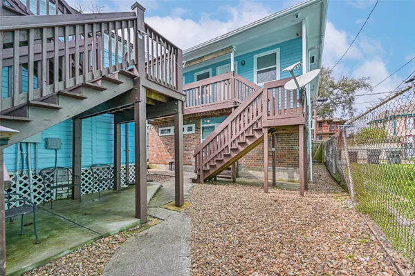 a view of a house with a deck