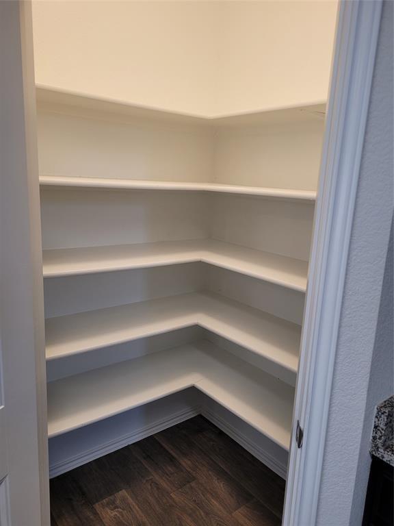 14917 Gypsum Mill Road Manor, TX 78653 - Photo 6 of 28 A well-organized pantry offers abundant shelving for optimal storage solutions.