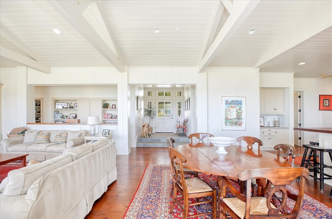 404 Huntington Road Cambria, CA 93428 - Photo 25 of 72 a very nice looking dining room with furniture and wooden floor