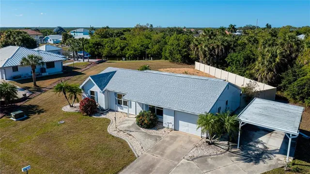 a house view with a swimming pool