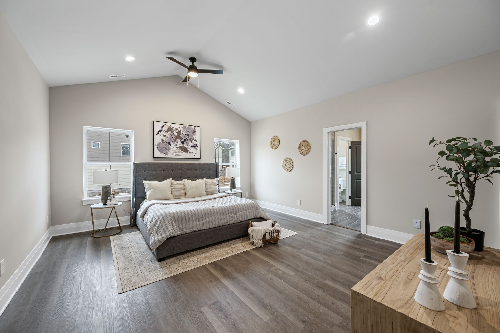 1036 Noble Loop, Unit 34 Nashville, TN 37211 - Photo 14 of 34 a spacious bedroom with a bed and a table