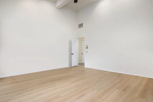 a view of an empty room