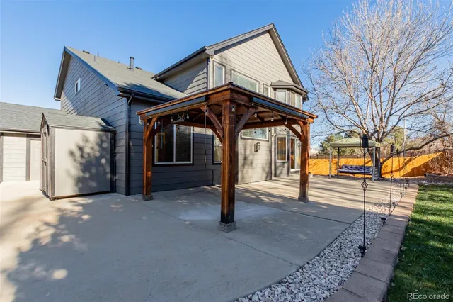 a view of a park with tree s