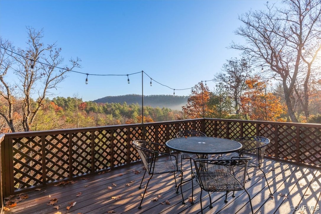 885 South Maple Road Mount Jackson, VA 22842 - Photo 22 of 48 a view of a balcony with table and chairs