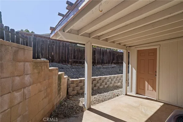a backyard of a house