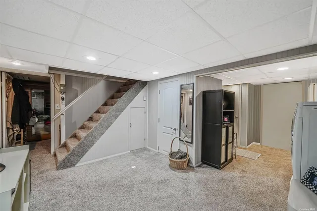 a view of hallway with stairs