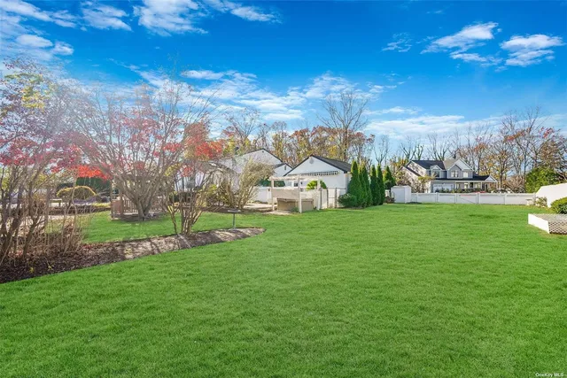 a view of yard with tree s