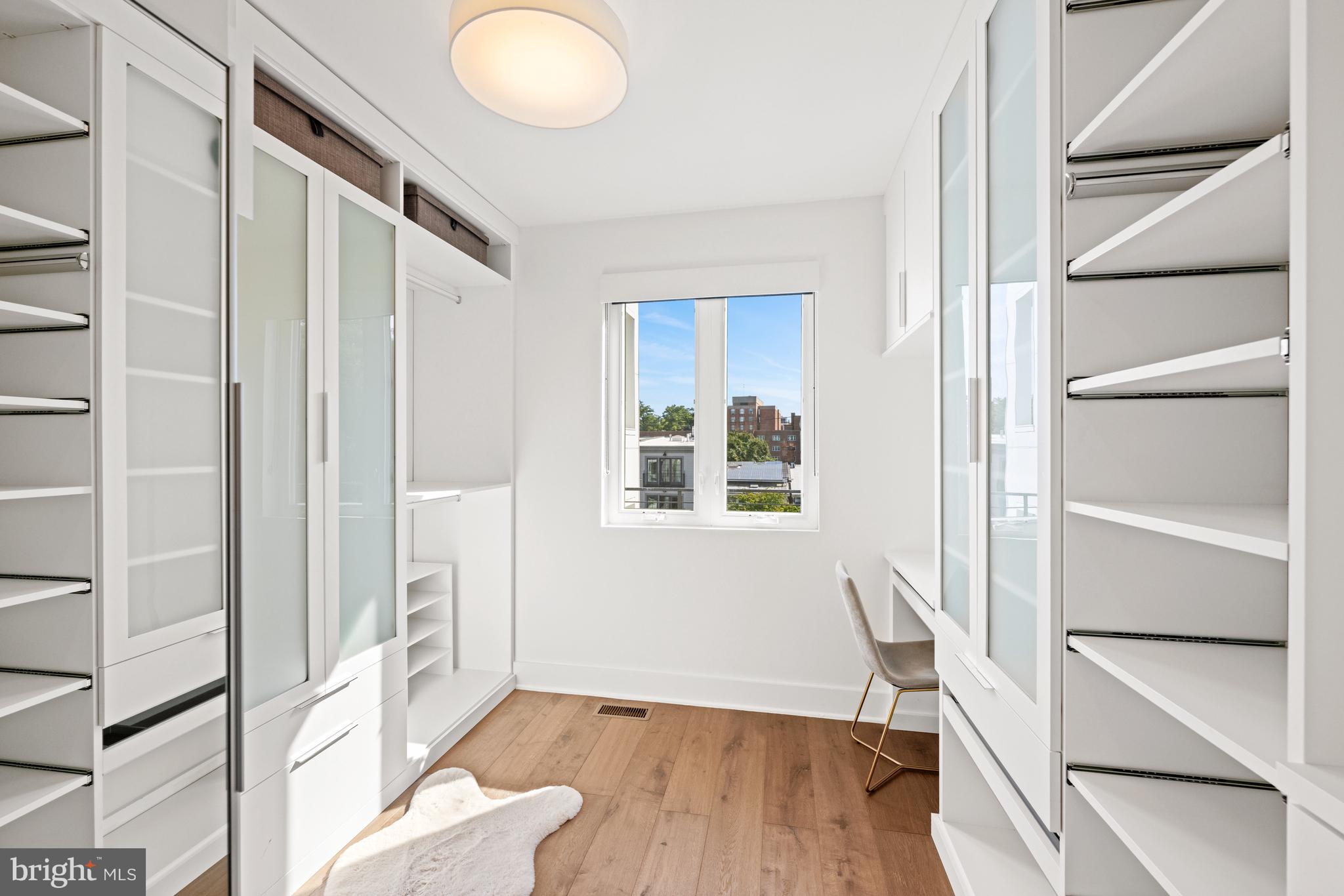 3728 R Street Northwest Washington, DC 20007 - Photo 16 of 34 a view of room with window and wooden floor