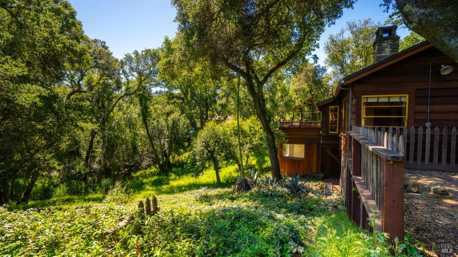 22 Oak Road Fairfax, CA 94930 - Photo 39 of 47 View of the land below the house that borders Cypress Rd 70 feet frontage.