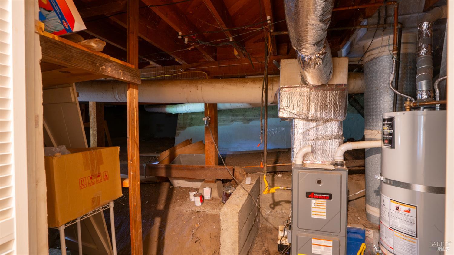 22 Oak Road Fairfax, CA 94930 - Photo 43 of 47 Newer furnace and water heater in basement area.