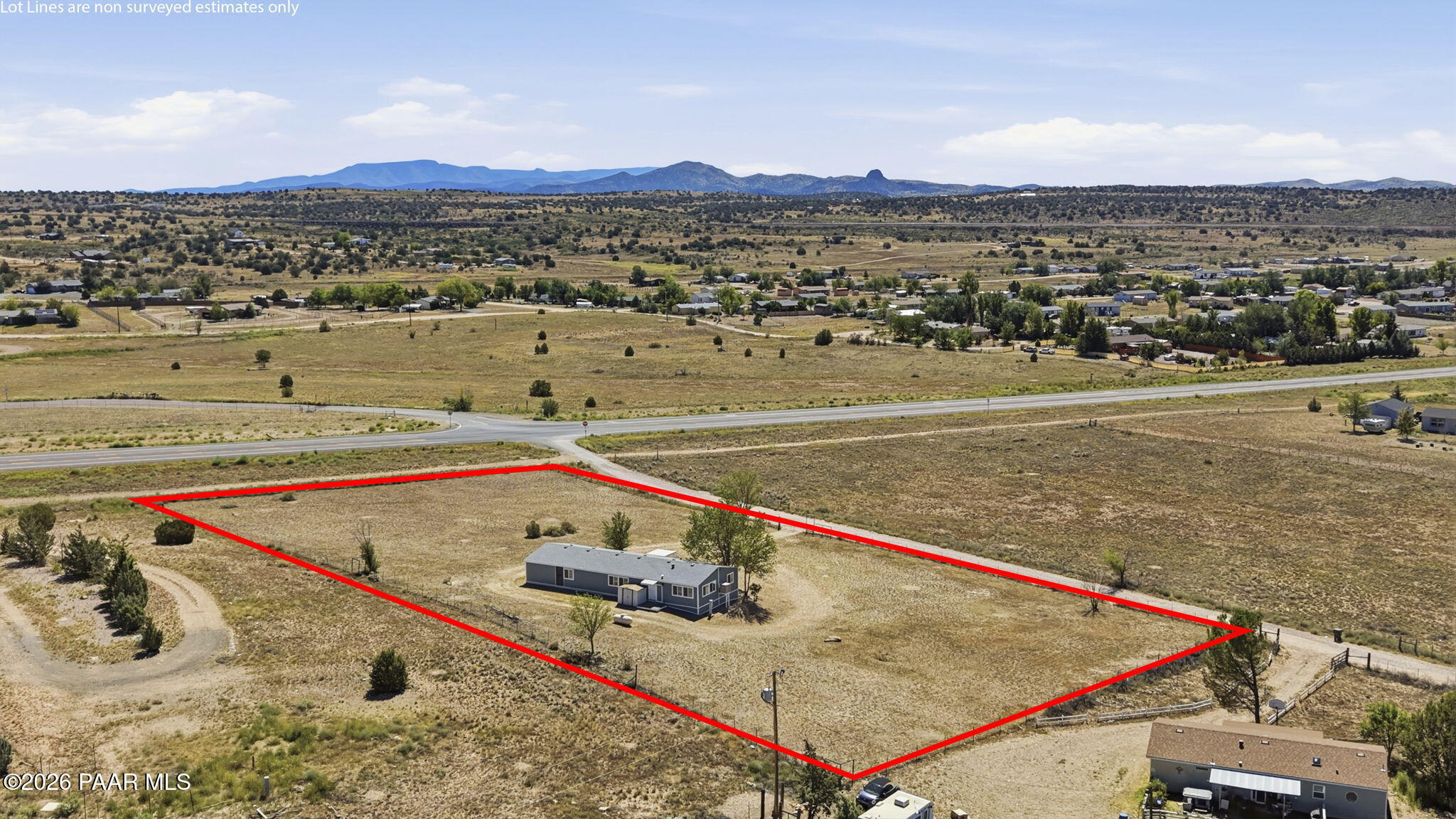 320 East Verde Ranch Road Paulden, AZ 86334 - Photo 38 of 43 Aerial Back Lot Line