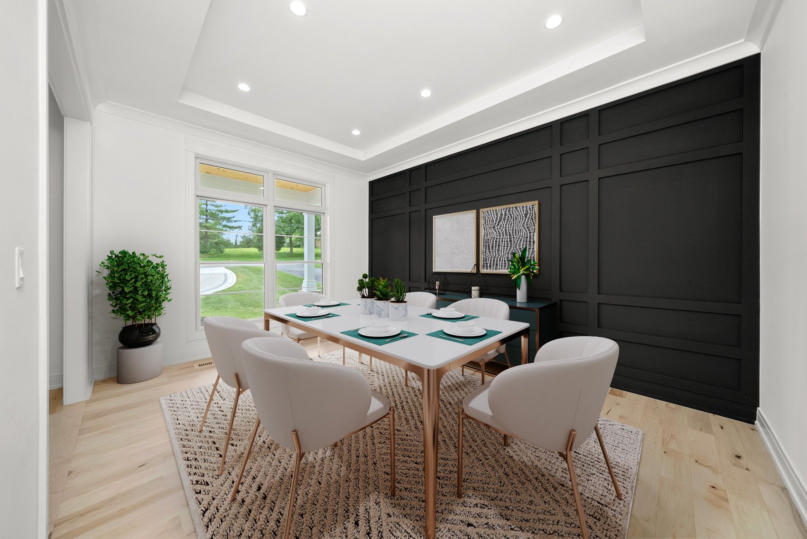15W670 83rd Street Burr Ridge, IL 60527 - Photo 22 of 108 a dining room with furniture and a potted plant