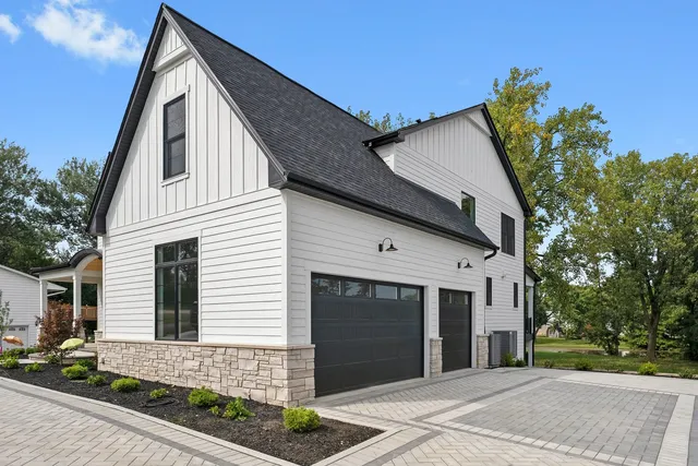 an aerial view of a house having outdoor space