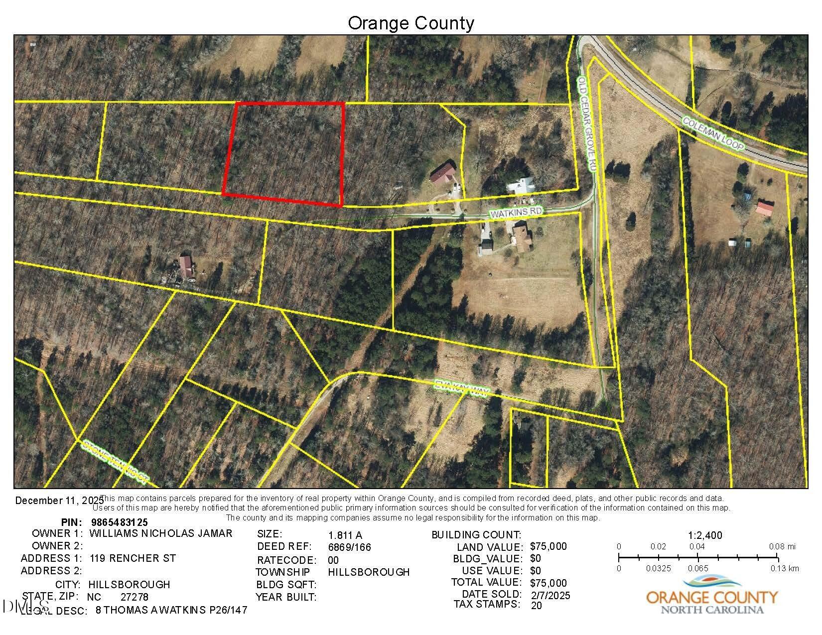 0 Watkins Road Hillsborough, NC 27278 - Photo 15 of 15 GIS