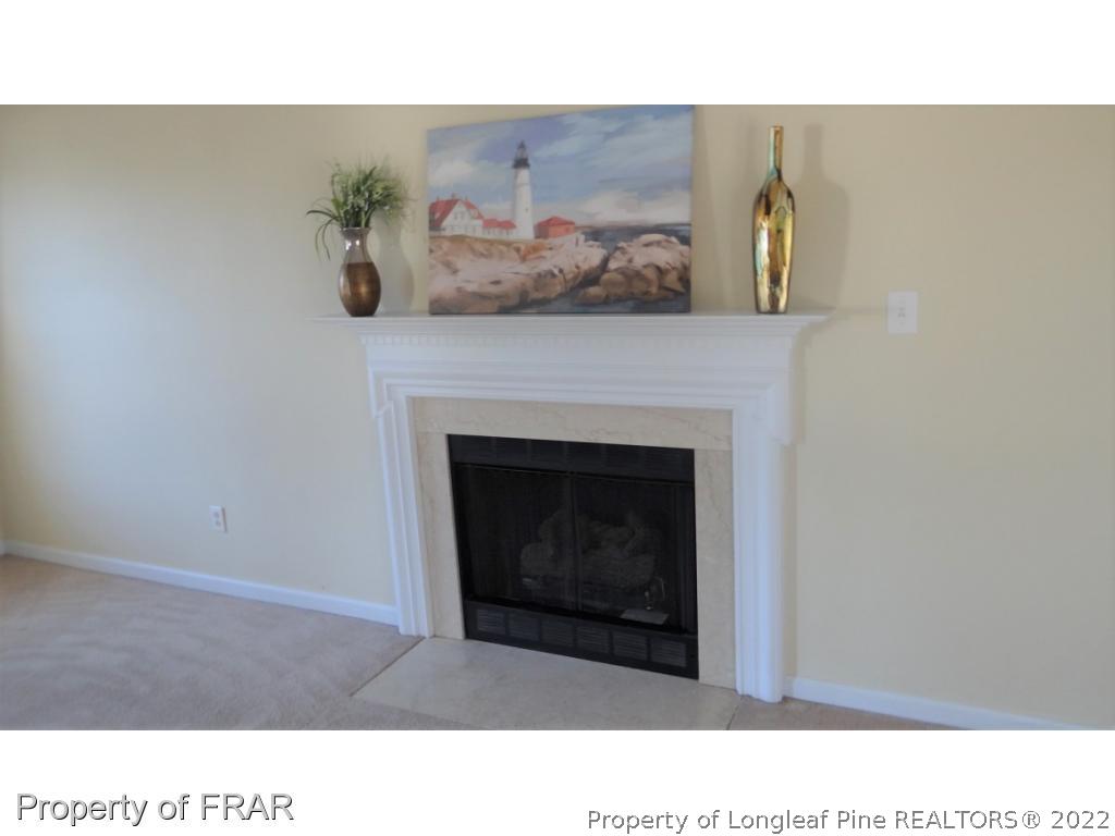 209 Pecan Trace Road Raeford, NC 28376 - Photo 7 of 31 a black and white photo of a fireplace