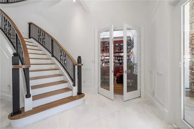 a view of a living room and a couch