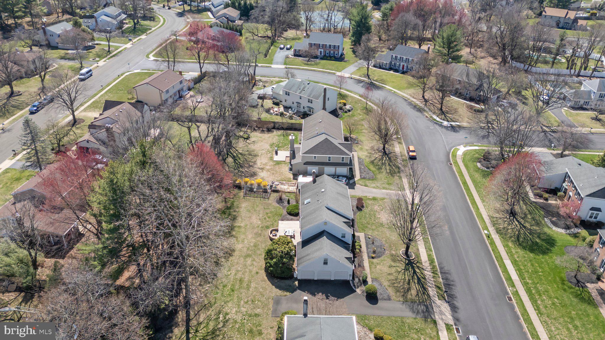 876 Henry Drive Yardley, PA 19067 - Photo 61 of 65 an aerial view of residential houses with outdoor space
