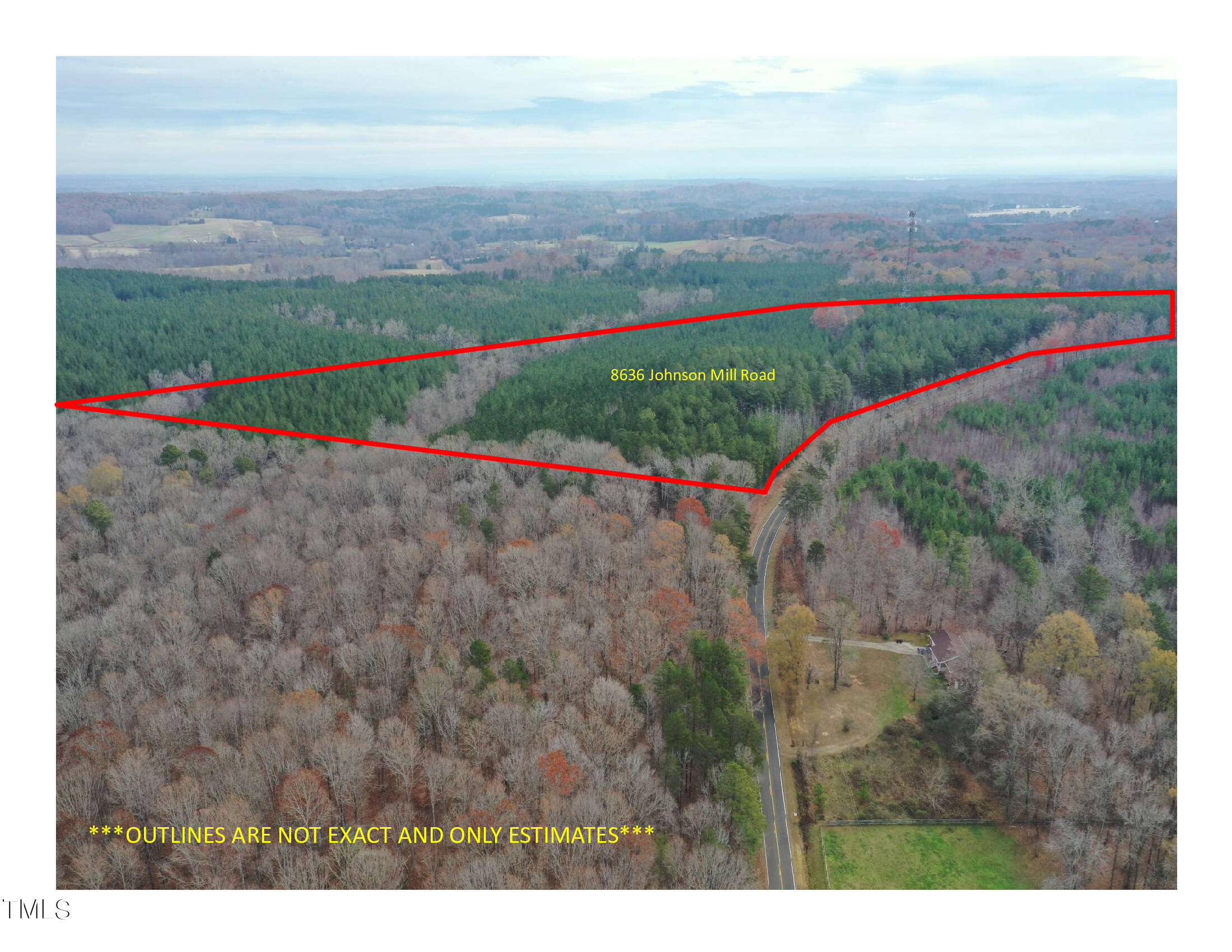 8636 Johnson Mill Road Bahama, NC 27503 - Photo 19 of 21 8636-Johnson-Mill-Road-Outline-2
