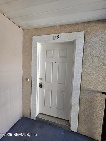 a view of front door