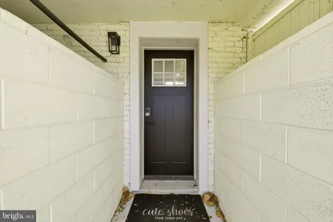 a door with a white door