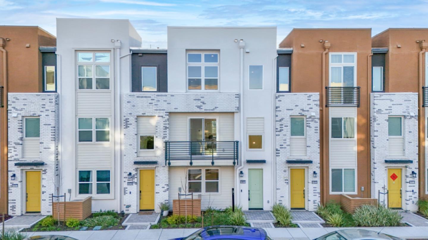 front view of a brick building