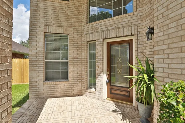 a view of a door of the house