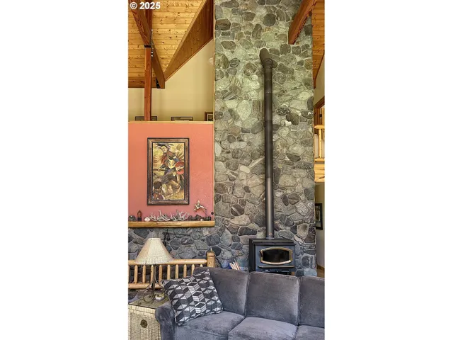 a view of a door and chair in a bathroom