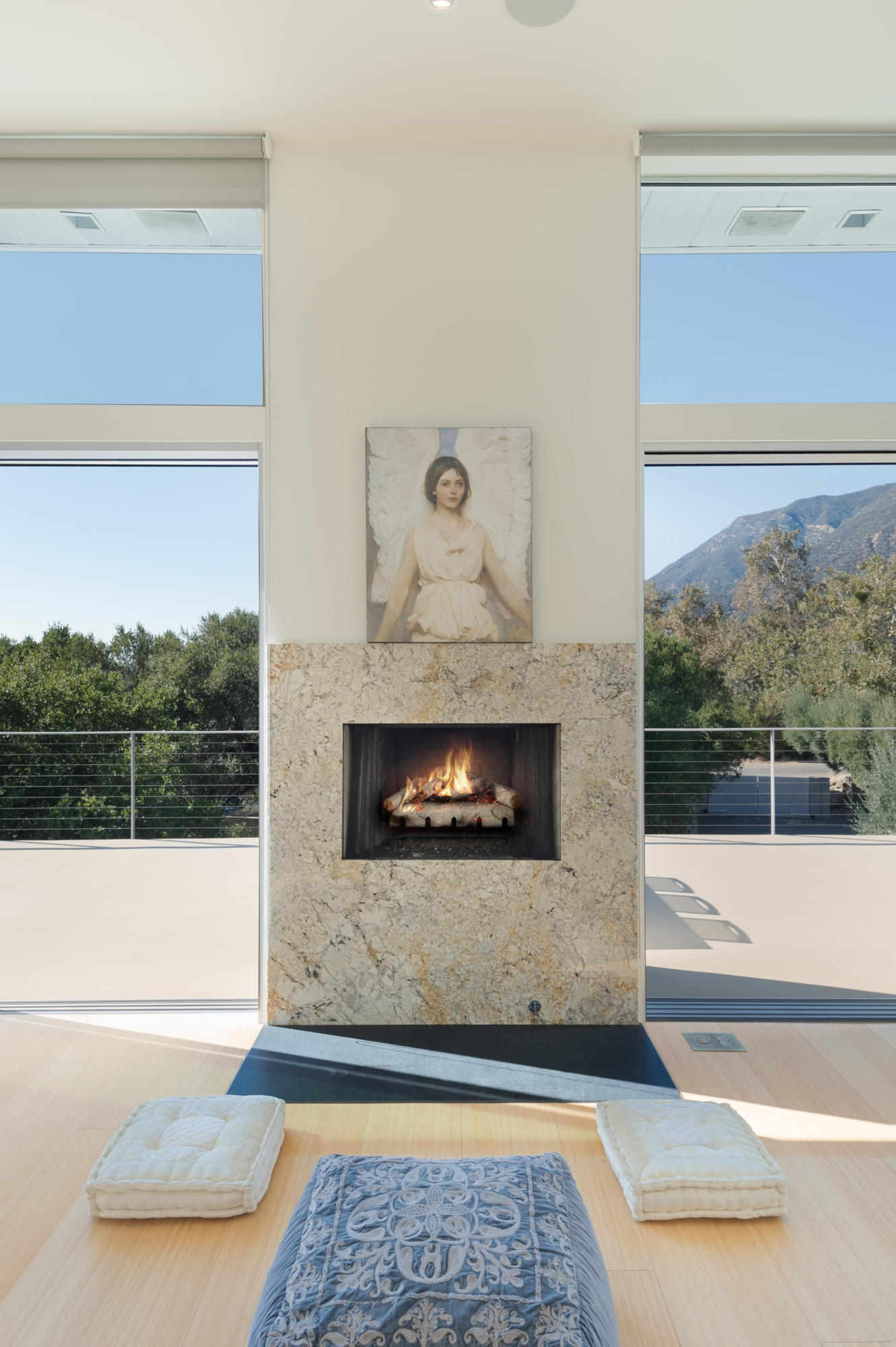2310 Ladera Road Ojai, CA 93023 - Photo 12 of 23 Fireplace/Living Room