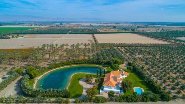 an aerial view of swimming pool